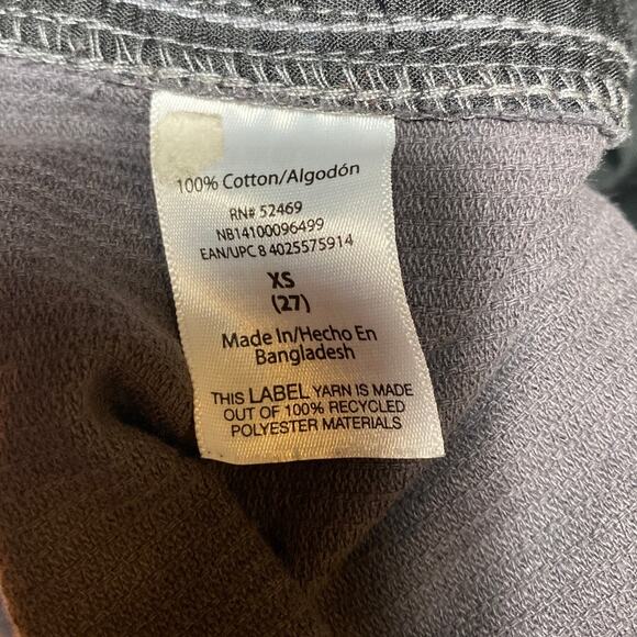 Drawstring UNISEX Corduroy Cargo Shorts Charcoal Gray Extra Small 27 BOYFRIEND - Picture 12 of 13